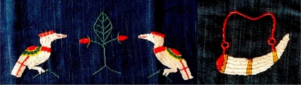 Chin Designs - Hornbills and Powder Horns